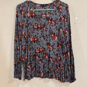 Floral American Eagle Blouse